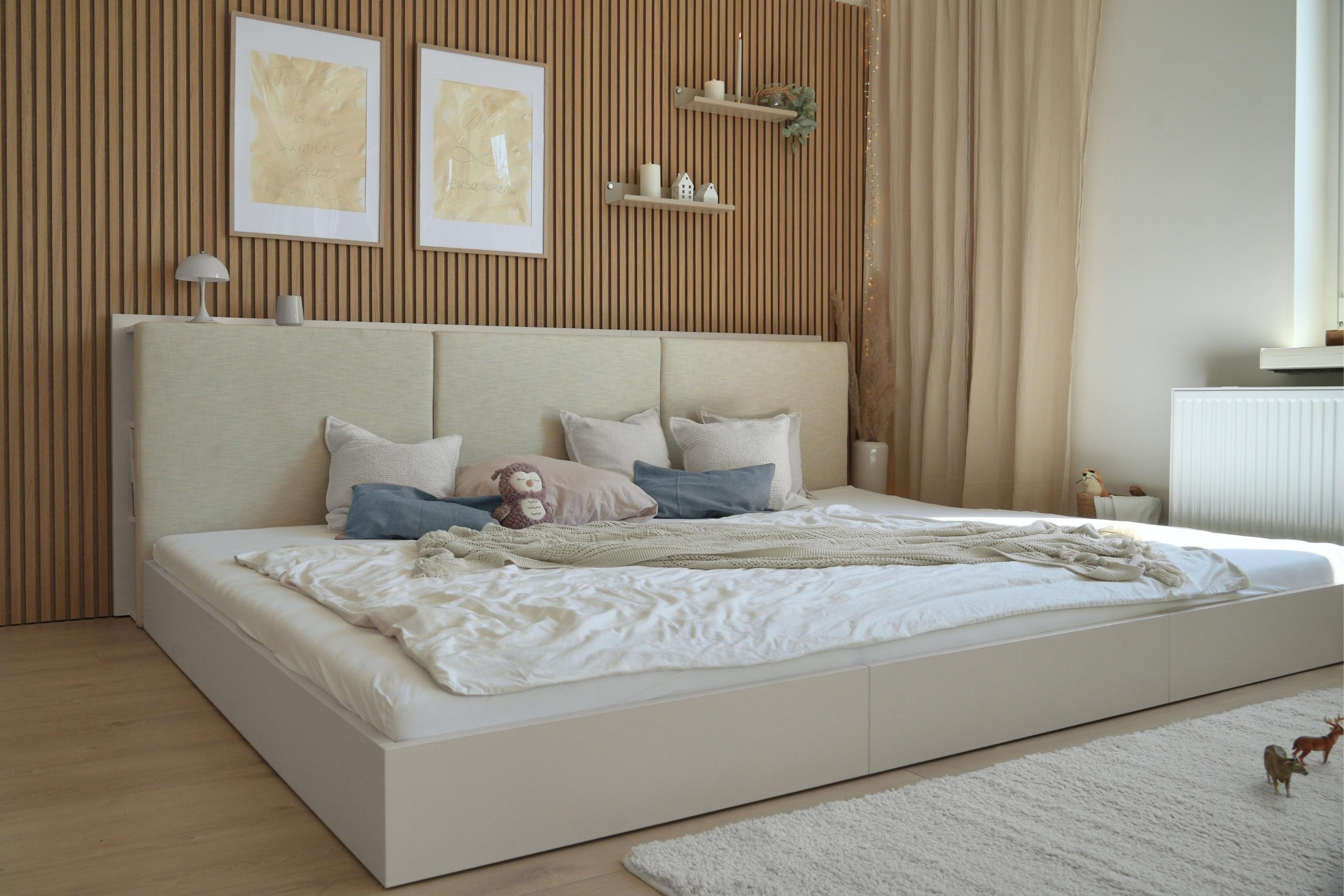 Bodenbett Camilla Familienbett mit Stoff