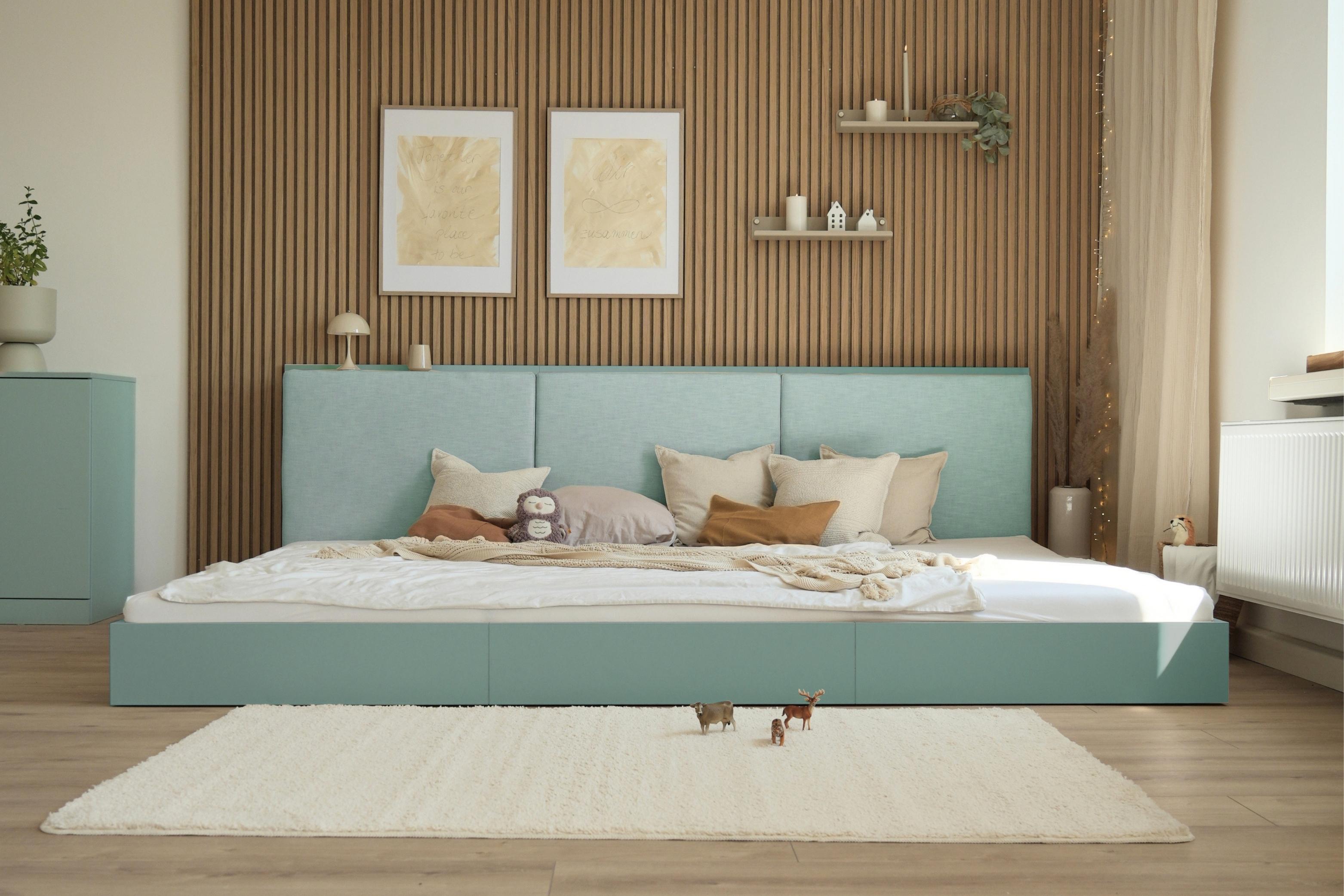 Bodenbett Camilla Familienbett mit Stoff