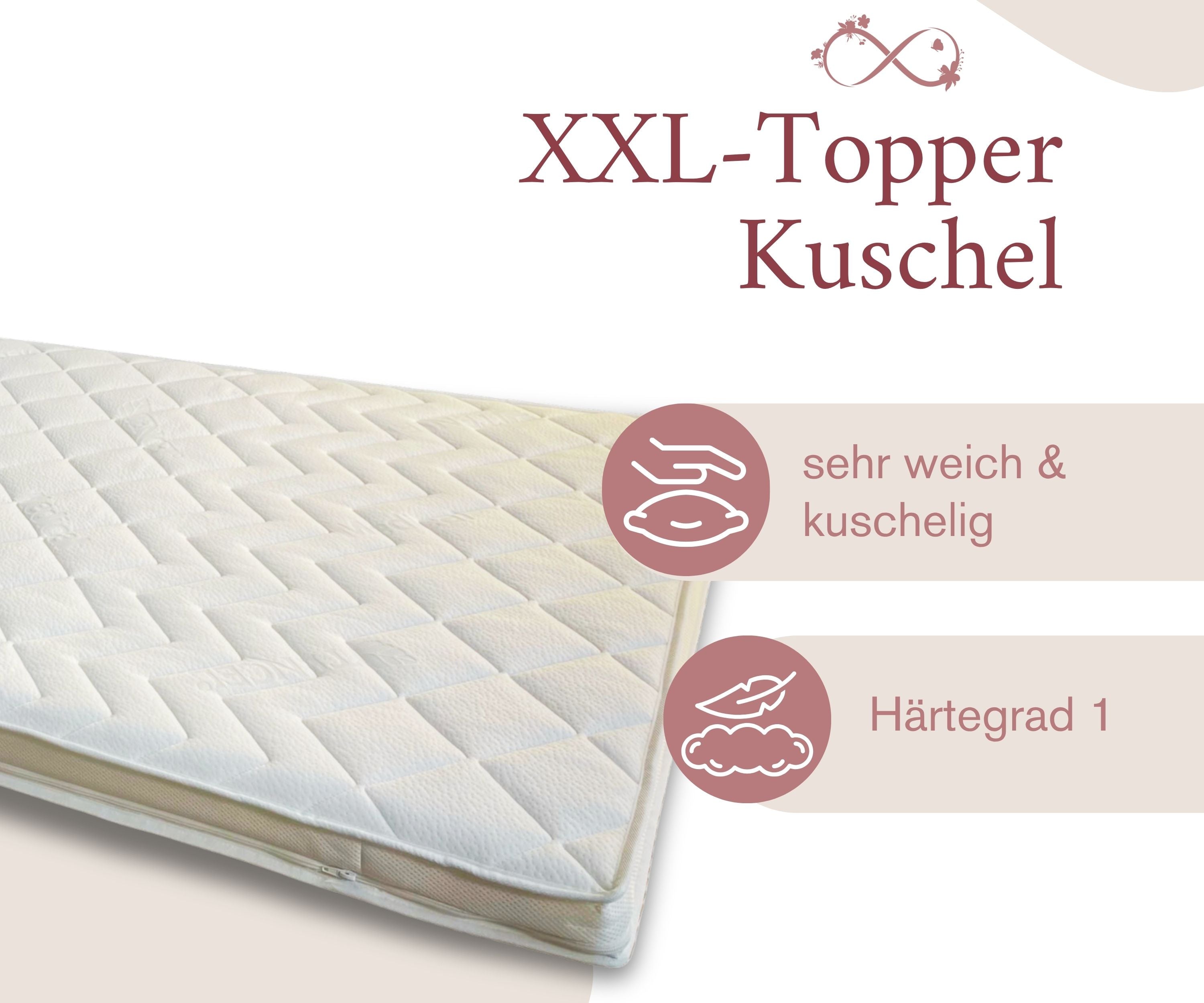 Topper XXL Kuschel für Familienbett