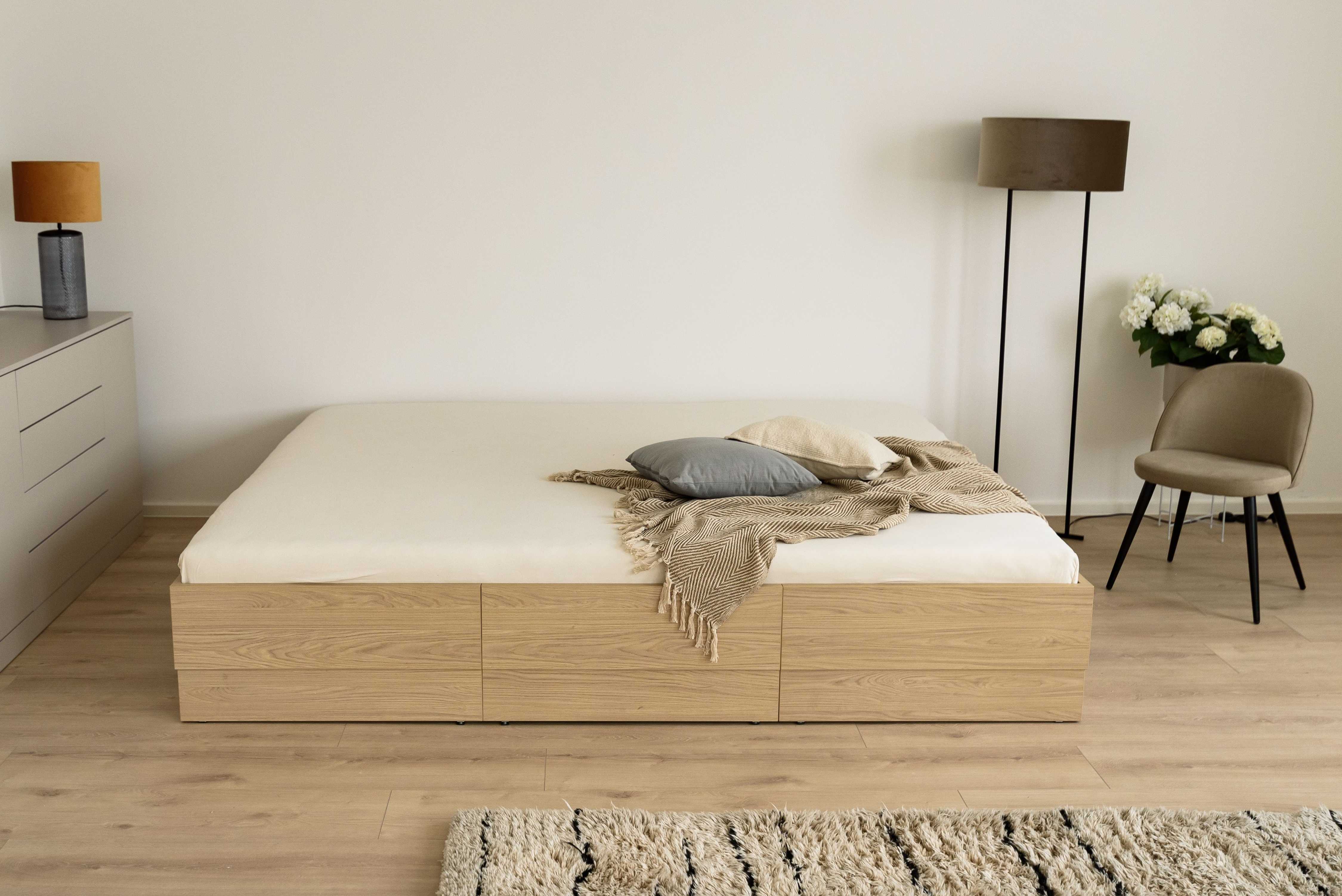 Familienbett Iris 240 x 200 cm Eiche Dekor