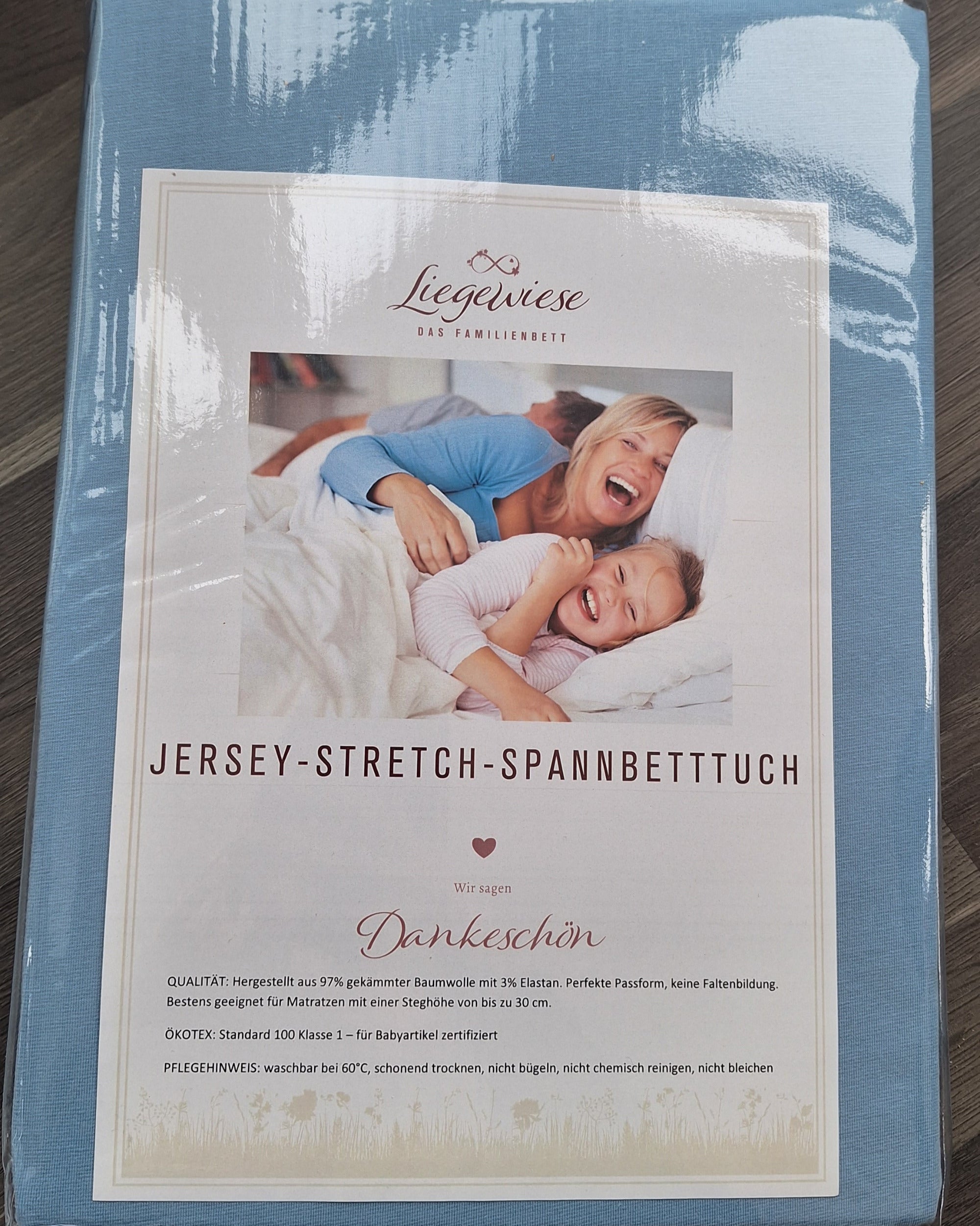 XXL-Familienbett Bettlaken in azurblau #Farbe_10 azur