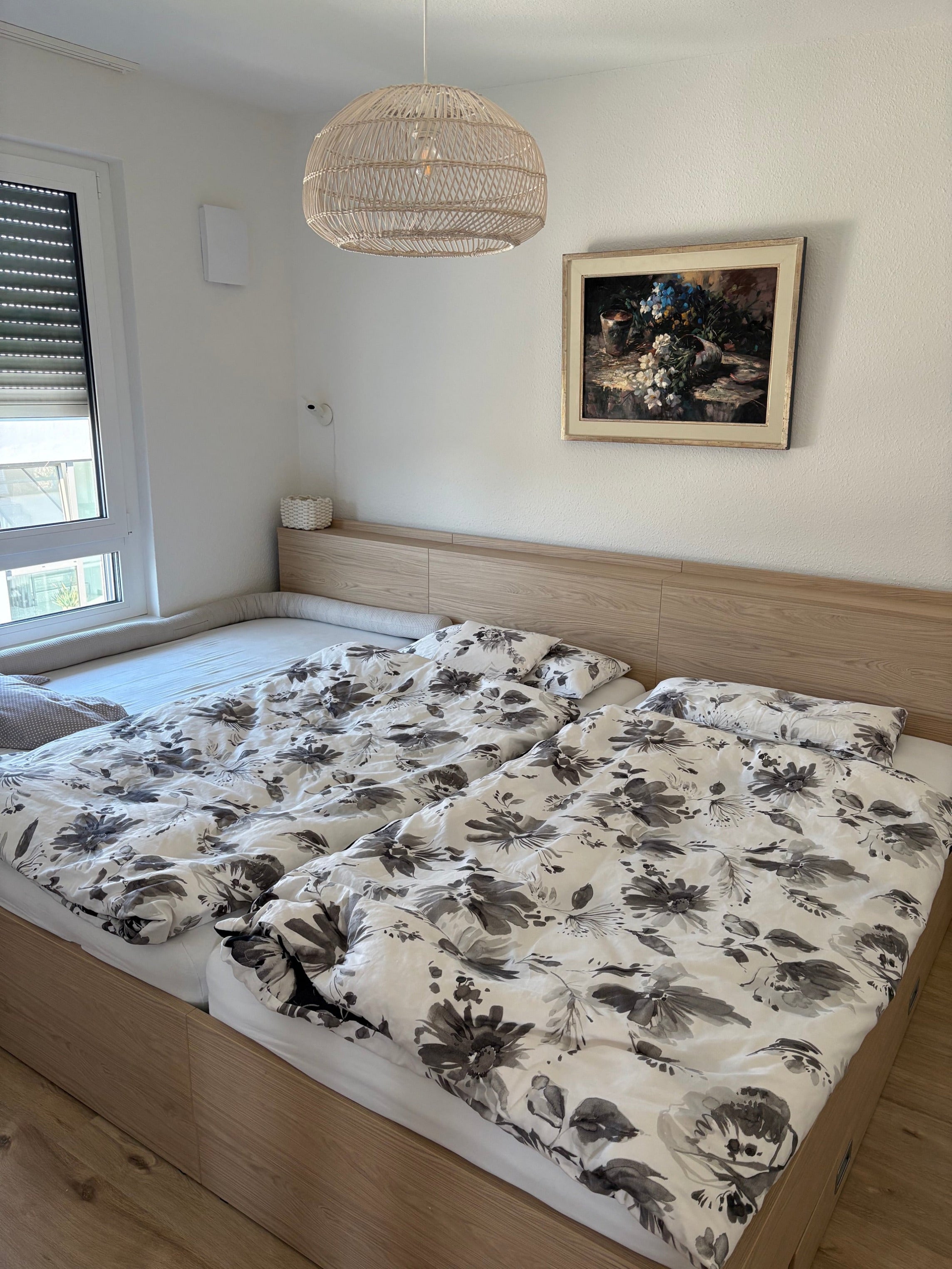 Familienbett Anemone in Eiche Dekor in Schlafzimmer