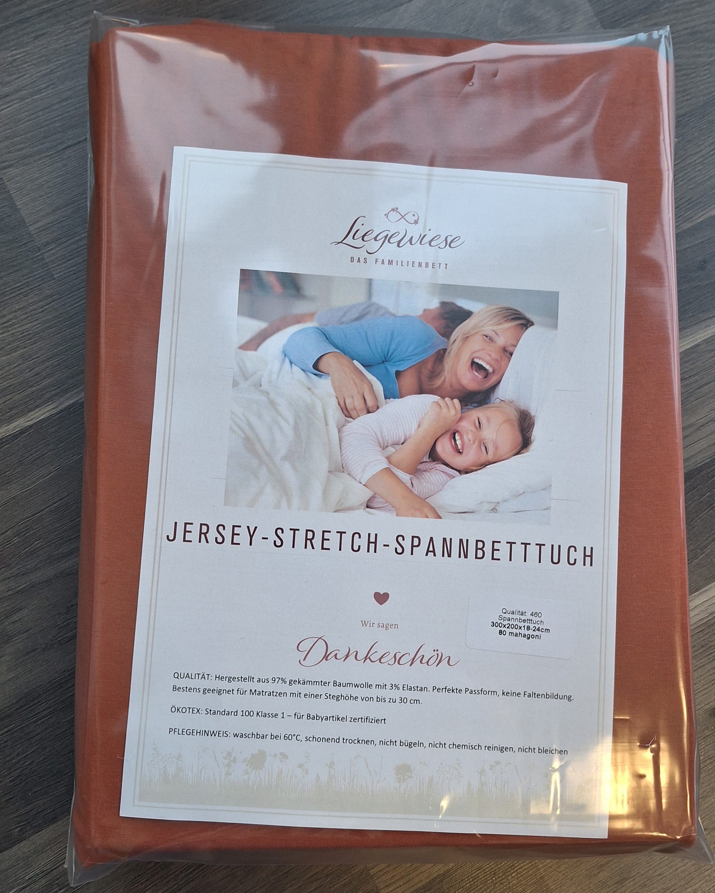 Bettlaken für Familienbett in mahagoni #Farbe_80 mahagoni