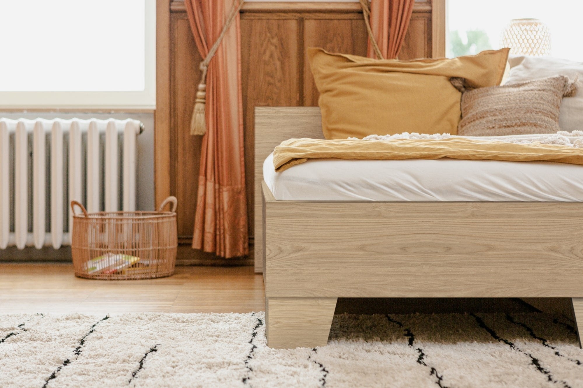 Familienbett 270x200 cm Malva in Eiche Dekor