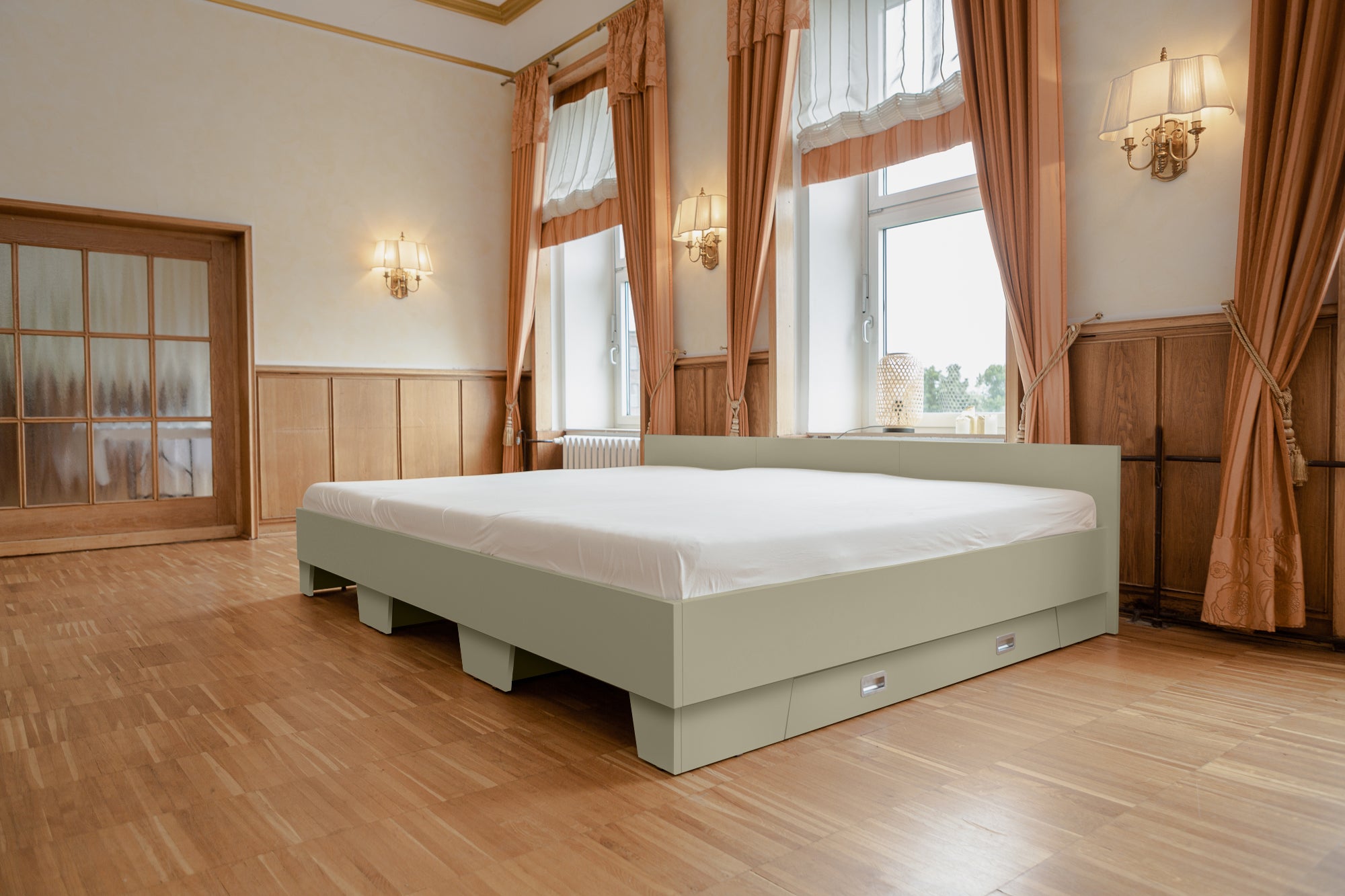 Familienbett Malva in Salbeigrün