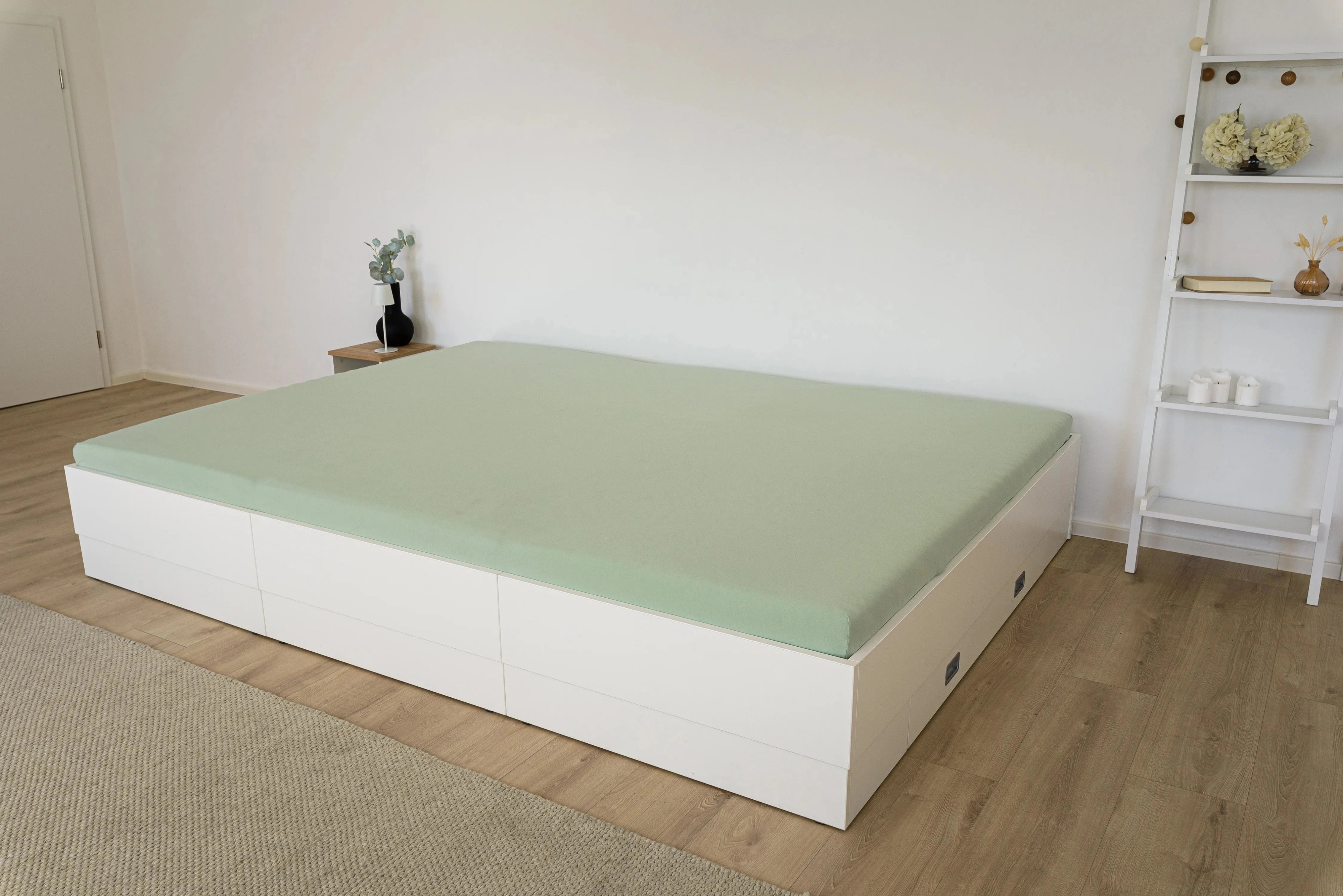 Familienbett in weiß Iris ohne Kopfteil