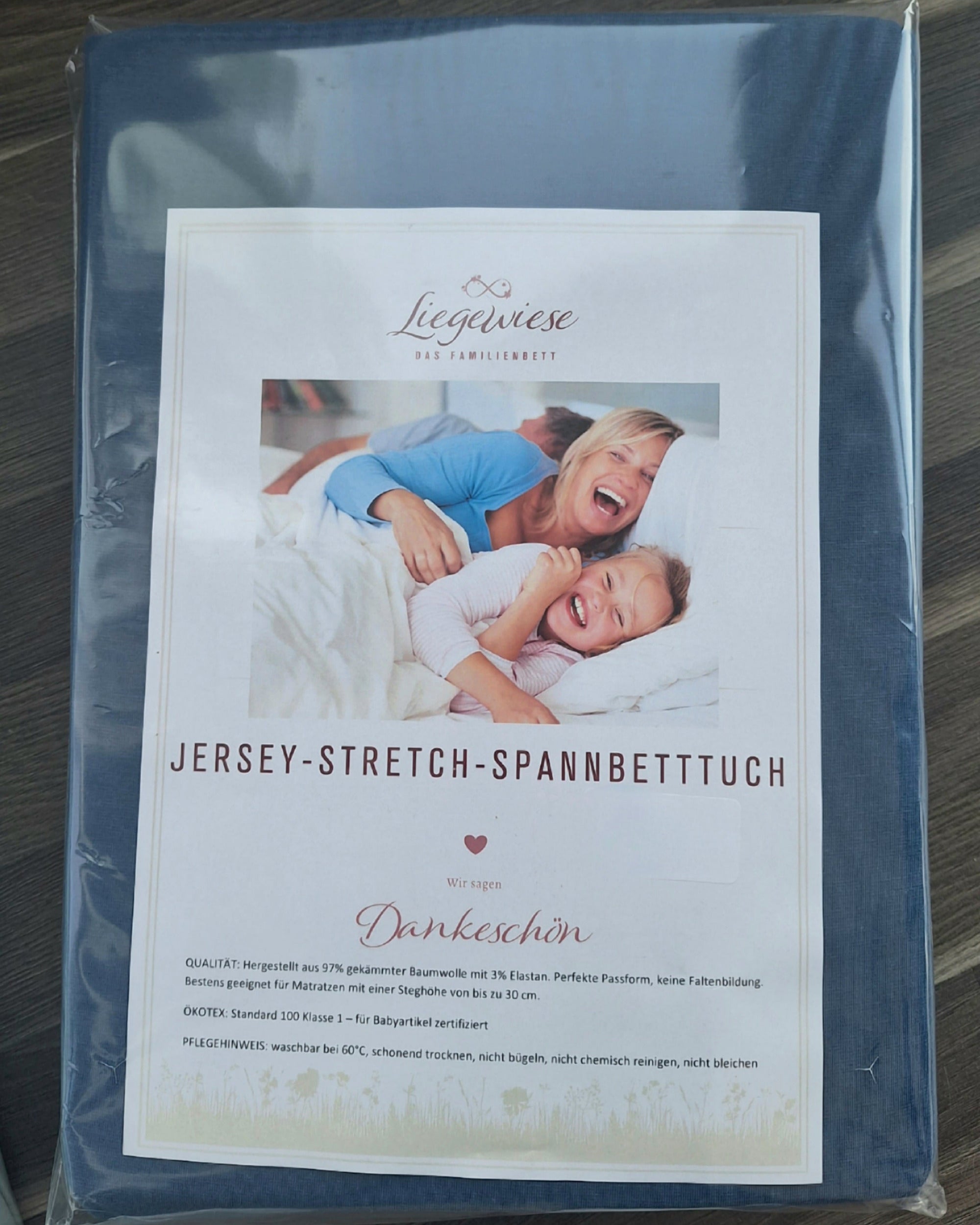 Blaues Spannbettlaken für Familienbett #Farbe_36 navy