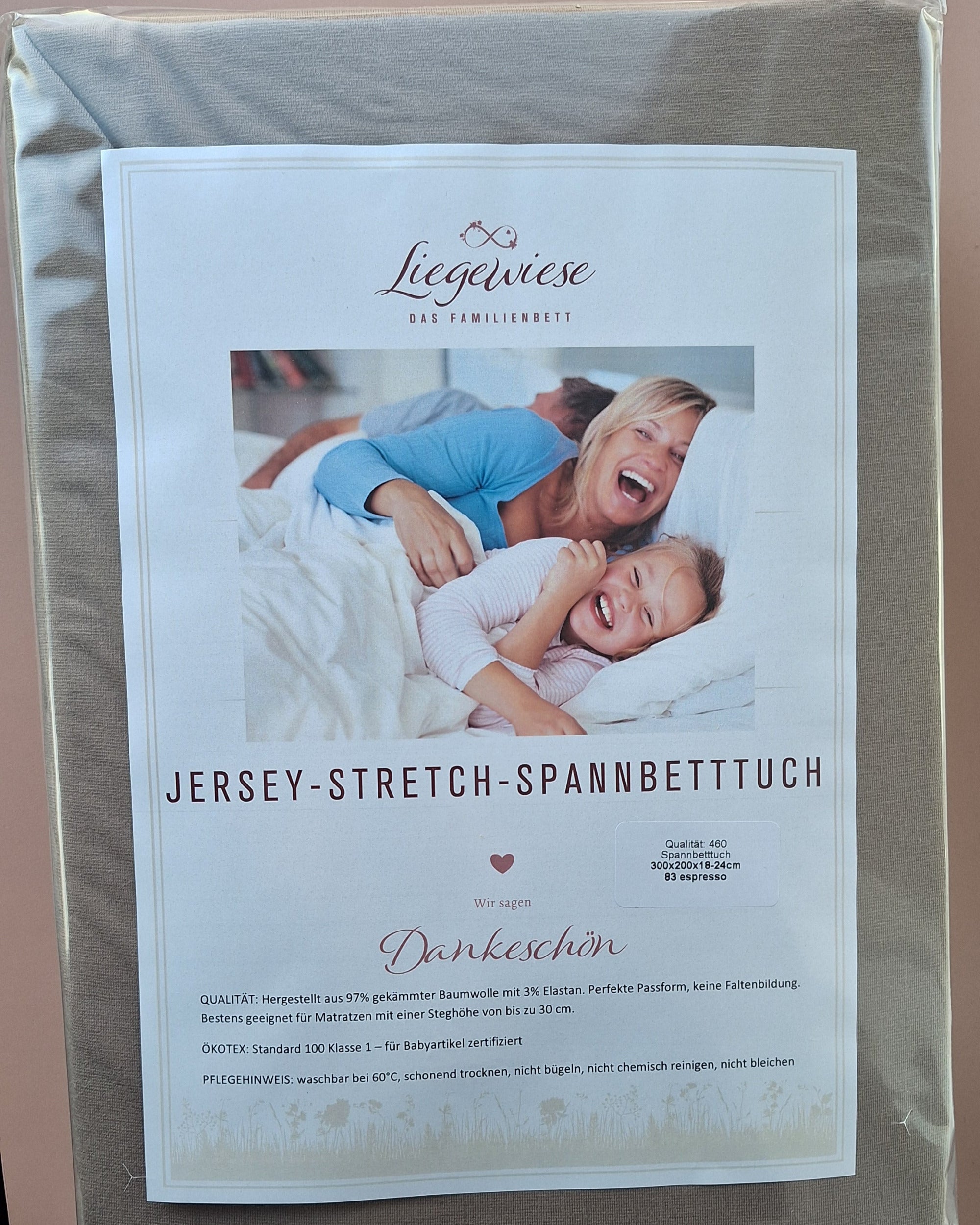 Bettlaken für Familienbett espresso #Farbe_83 espresso