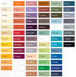 Farbübersichtskarte für Liegewiese Spannbettlaken Auswahl