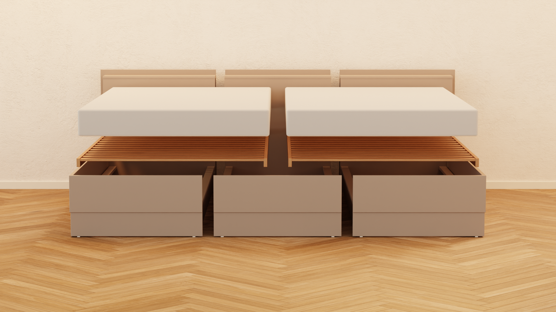 Sonderanfertigung: geänderte Lattenrostaufteilung