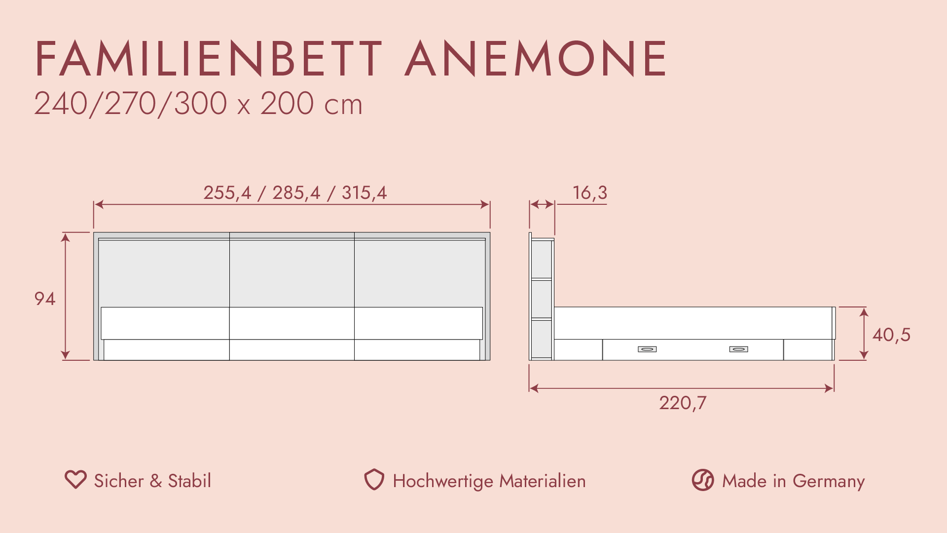 Familienbett Anemone