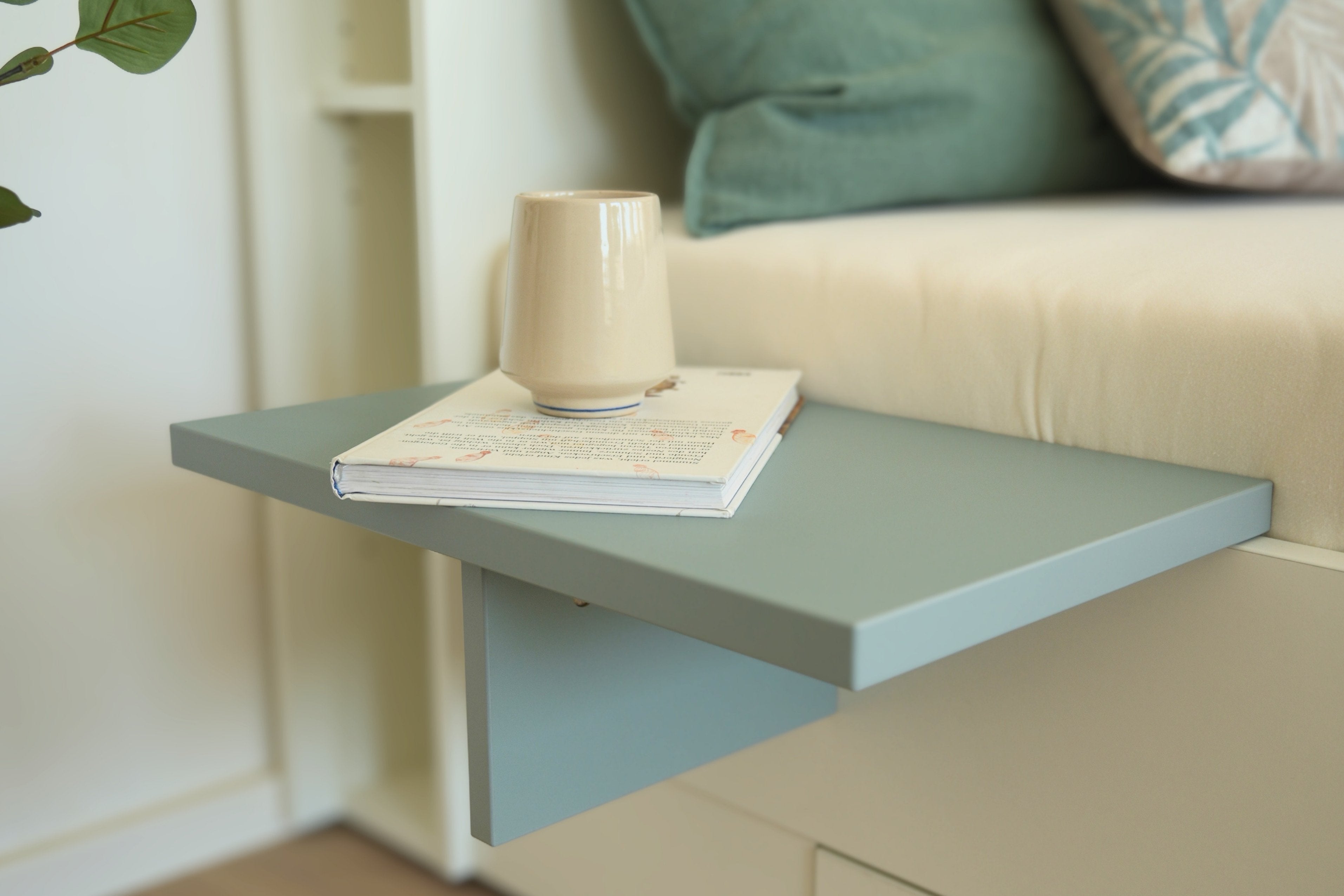 Bedside Shelf, blue-green