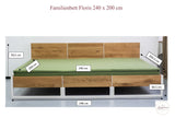 Kombi-Set: Familienbett Floris inkl. Lattenroste und Matratzen